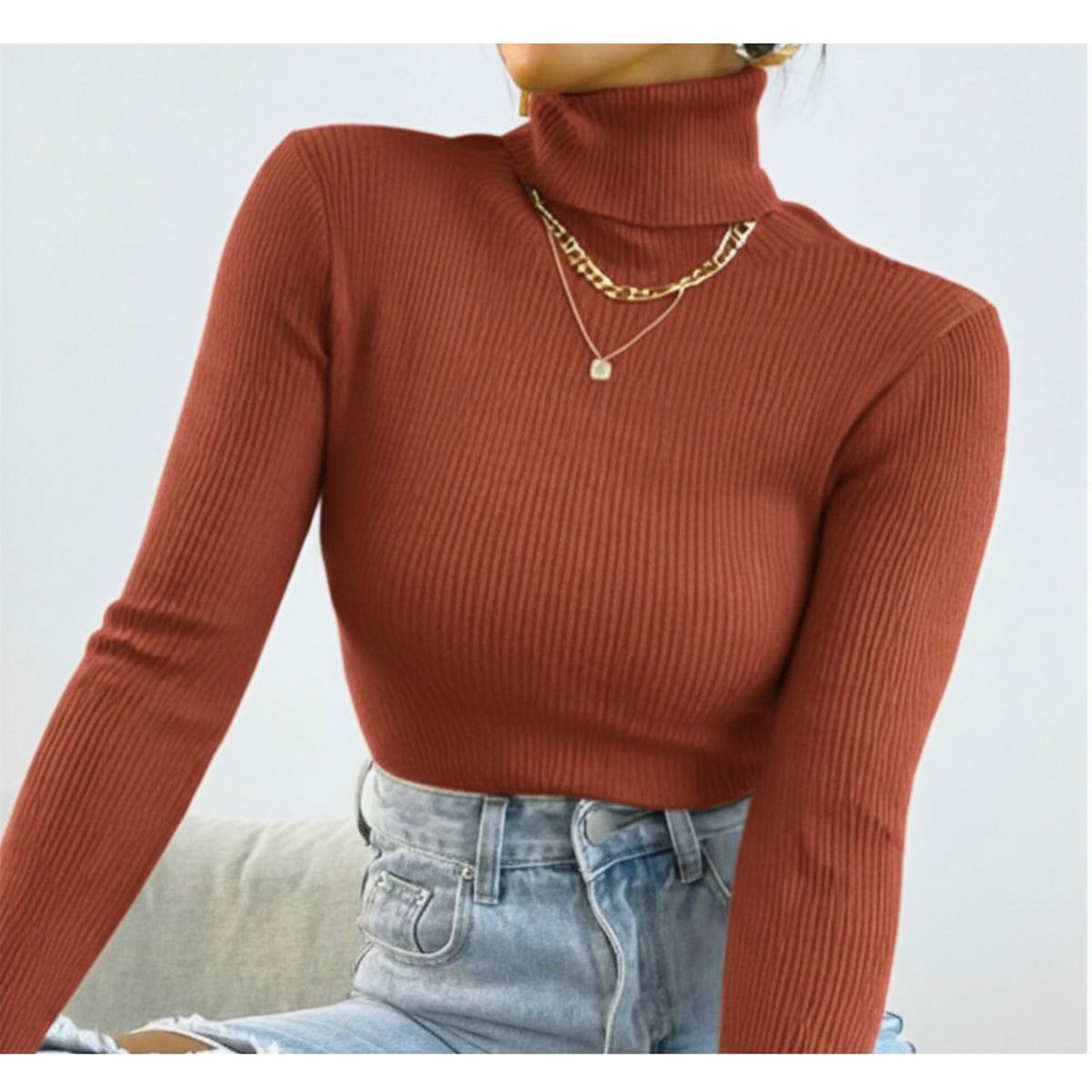 LIKE SHOP - Sweater Mujer Otoño Invierno Beatle Doble. Colores 6005