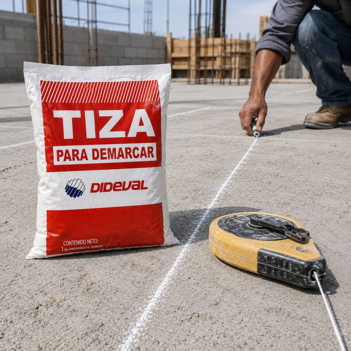 DIDEVAL - Tiza Para Demarcar Superficies 1kg Dideval