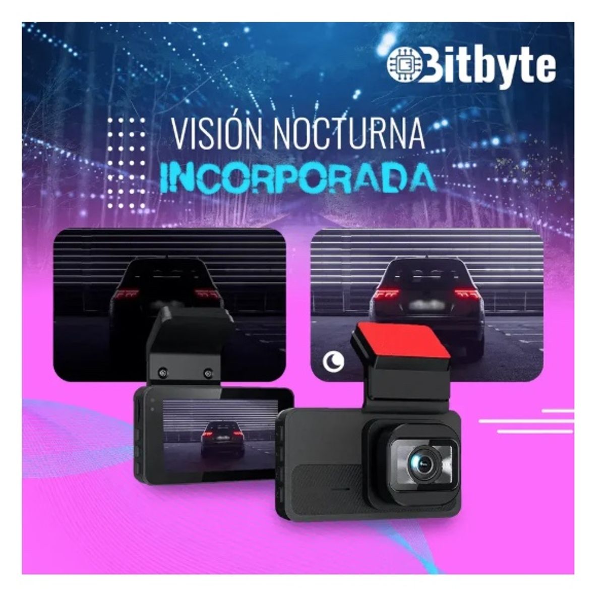 GENERICO - Cámara Para Auto Doble Dashcam Bitbyte 4k