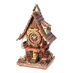 GENERICO - Puzzle 3D Reloj Cucú de Madera para Armar
