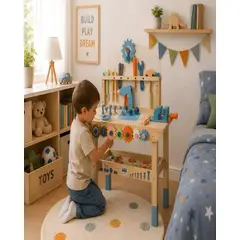 GENERICO - Banco de Herramientas de Madera para Niños