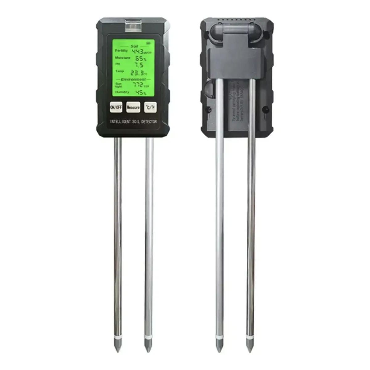 GENERICO - Medidor 6 en 1 para pH, humedad, suelo y temperatura