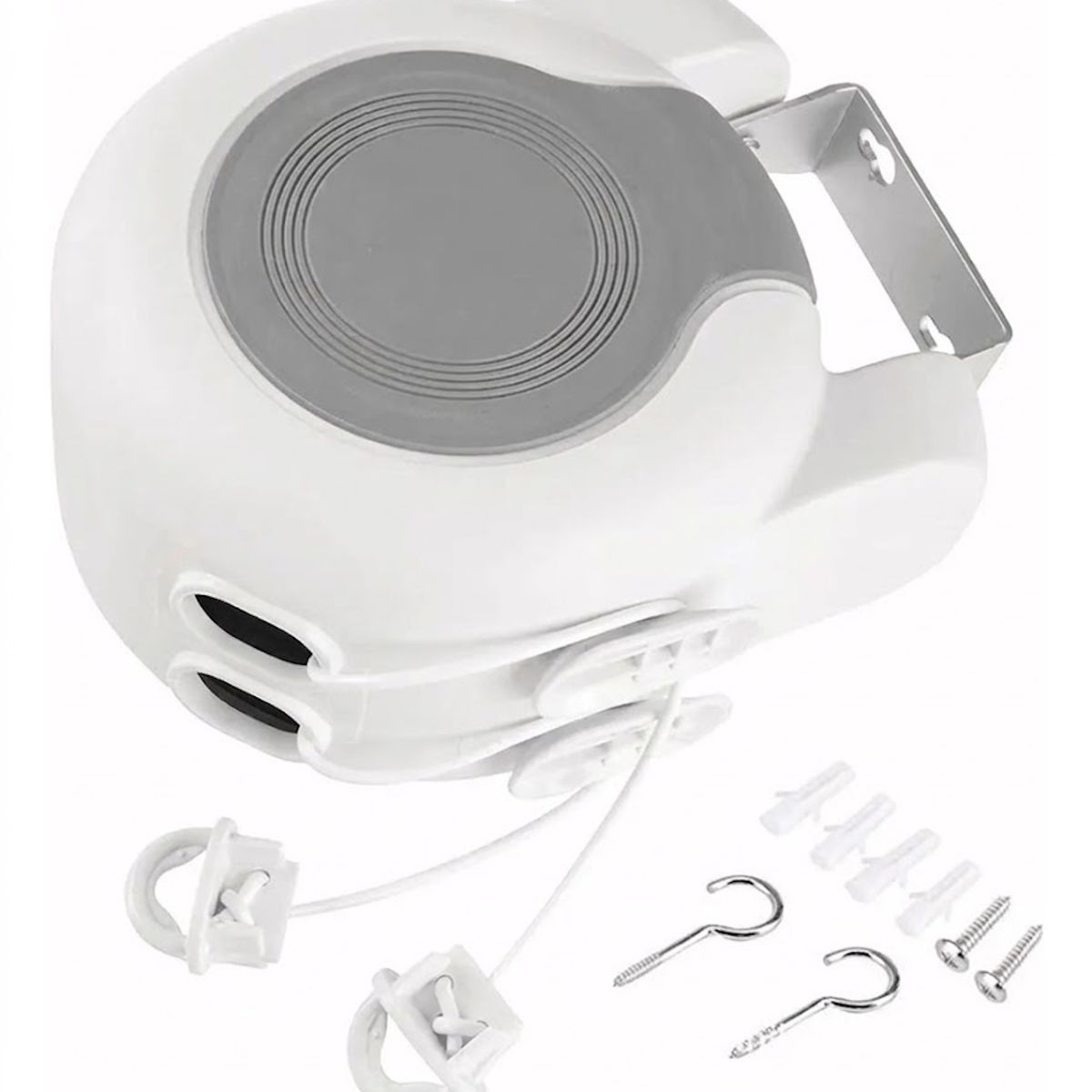 GENERICO - Tendedero Retráctil Colgador Ropa Pared Doble Linea Cuerda 13m