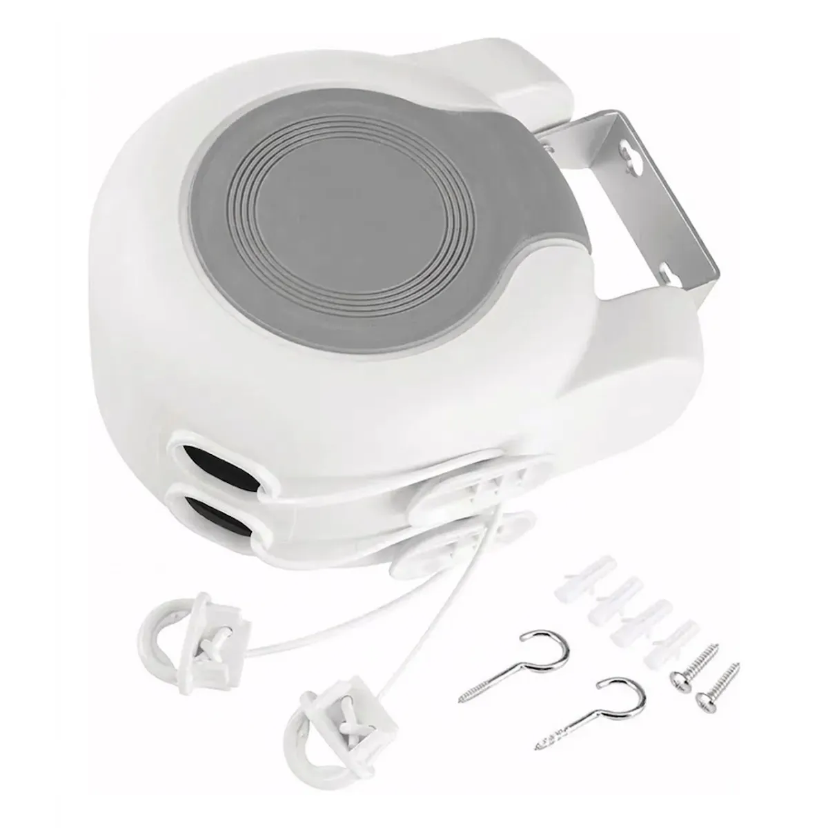GENERICO - Tendedero Retráctil Colgador Ropa Pared Doble Linea Cuerda 13m