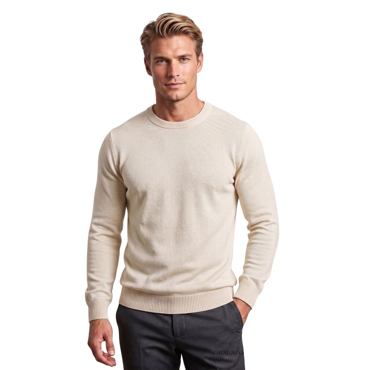 LIKE SHOP - Sweater Tejido Hombre Cuello Redondo Colores 188