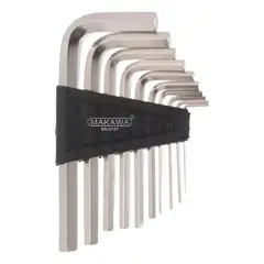 MAKAWA - JGO LLAVE ALLEN CROMADO 8PCS