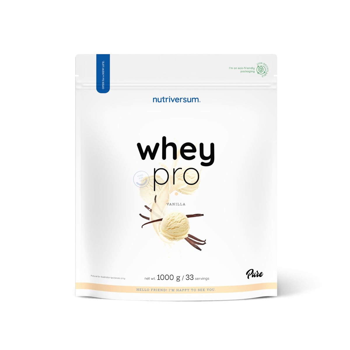 GENERICO - PROTEINA WHEY PRO 1000GR 33 SERVICIOS - NUTRIVERSUM