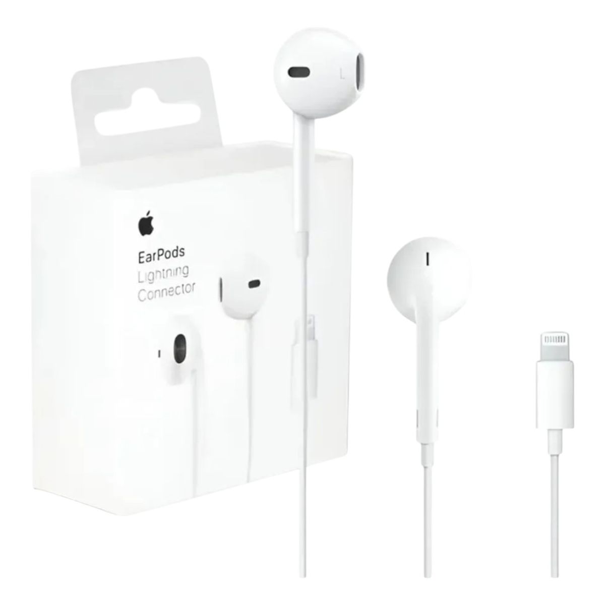 APPLE - Apple EarPods Originales Lightning Micrófono Integrado