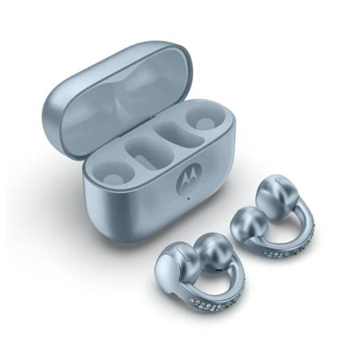 MOTOROLA - Motorola Moto Buds Loop Swarovski Audífonos Inalámbricos Open-Ear Bose Dolby Atmos Bluetooth 5.4 37H