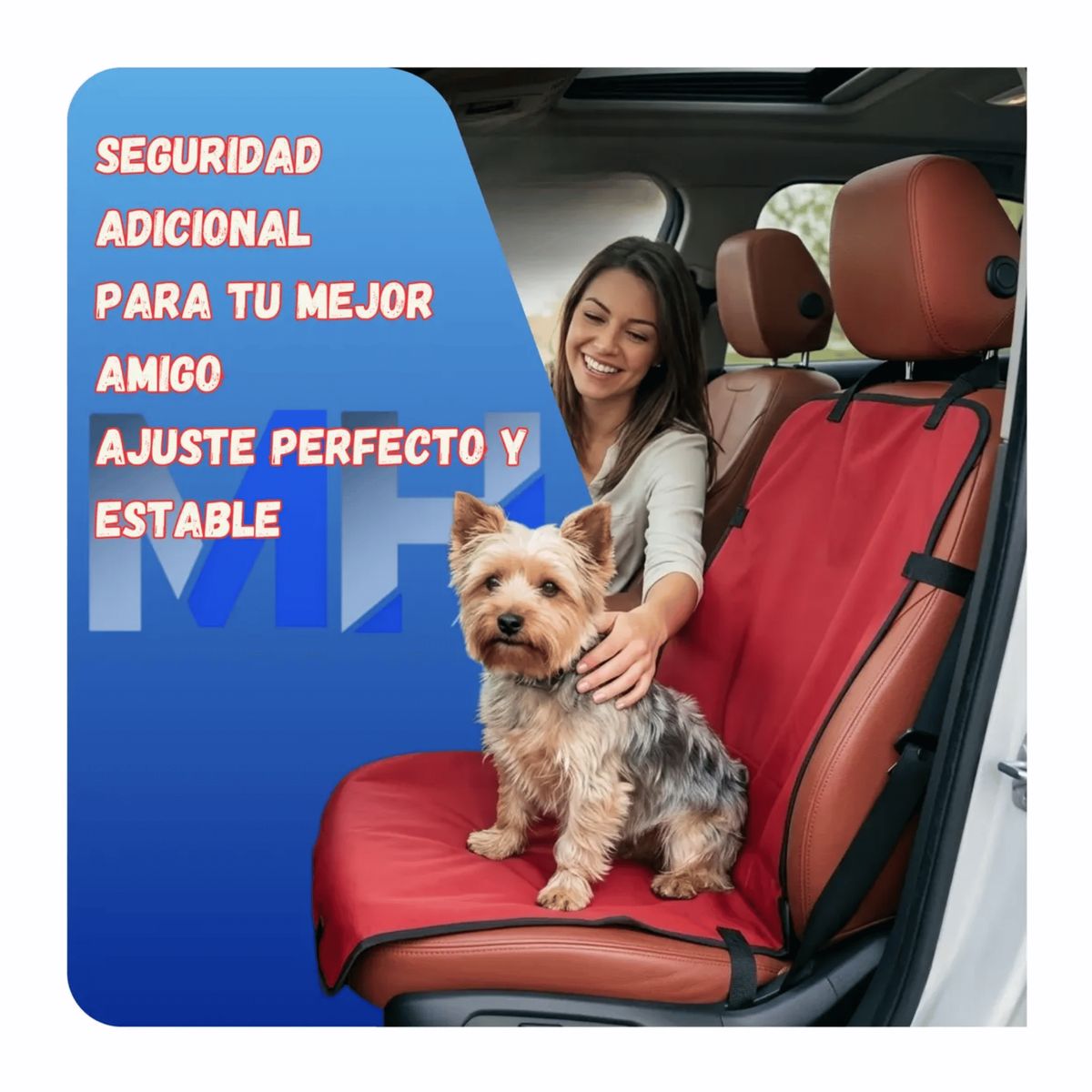 FOUR PAWS - Cubre Asiento Auto Mascota Perro Gato Impermeable 120x60 Cm