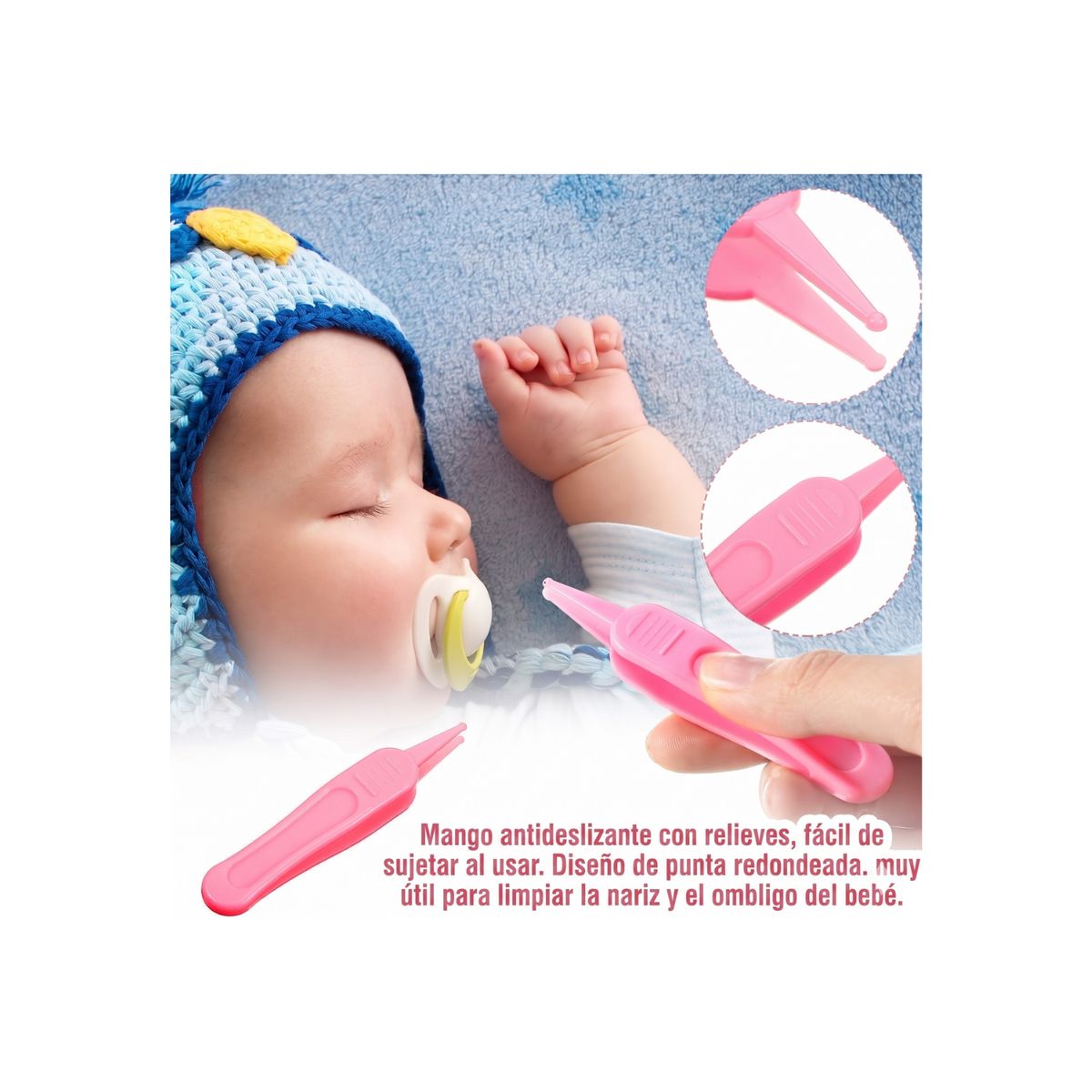 GENERICO - Kit De Cuidado E Higiene Para Bebés Recién Nacidos 13 Piezas - Rosa