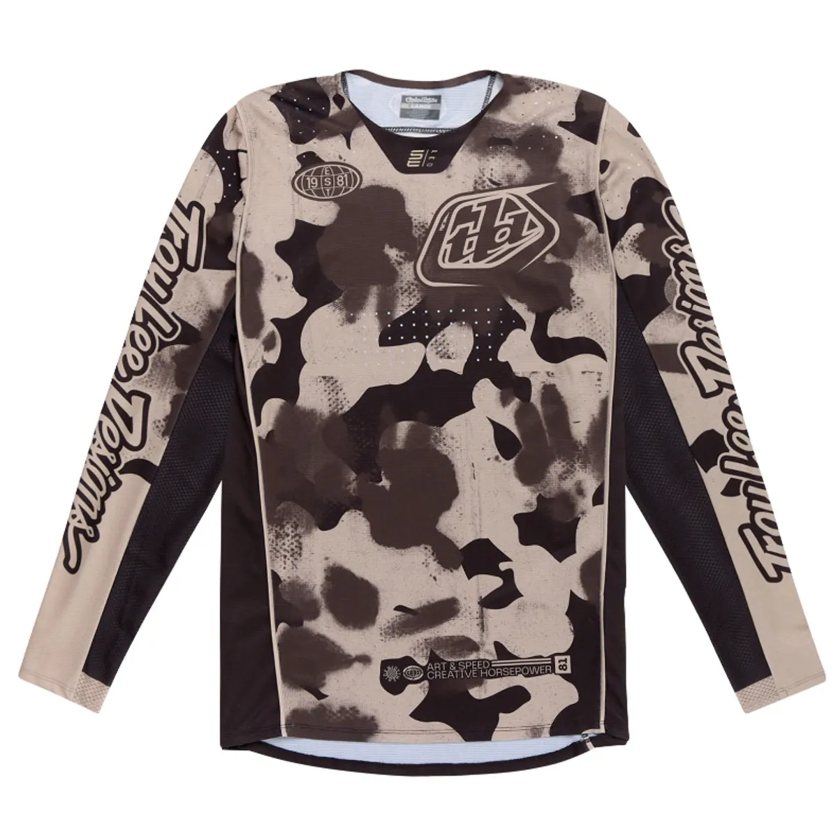 TROY LEE DESIGNS - Troy Lee Designs Polera de Moto SE Pro Blotted Phantom  Taupe