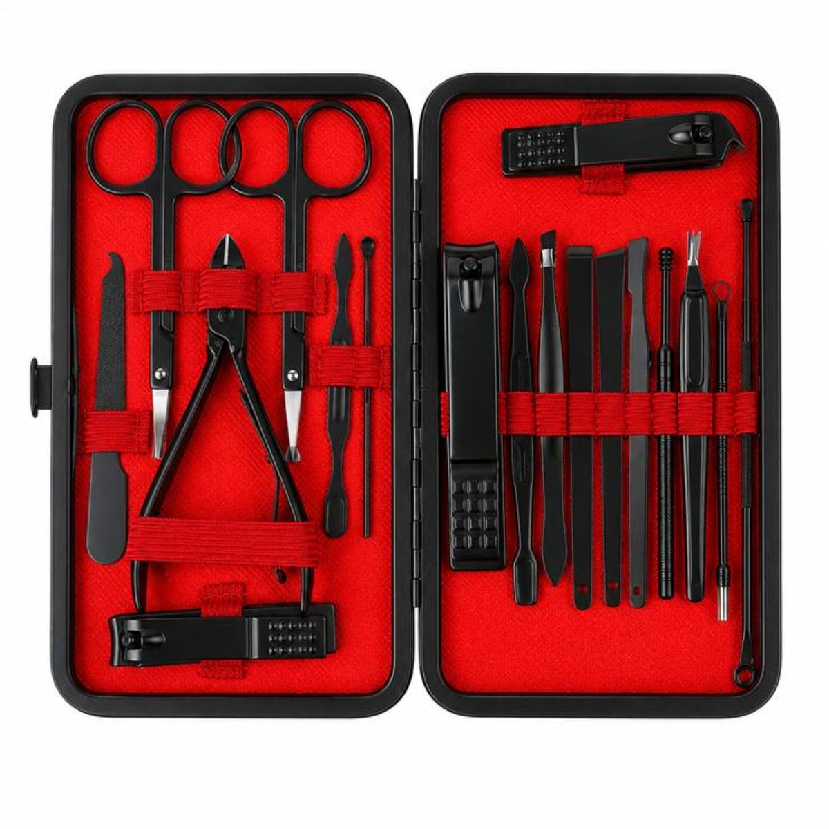 GENERICO - Kit Completo Manicura y Pedicura 18 Piezas con Estuche