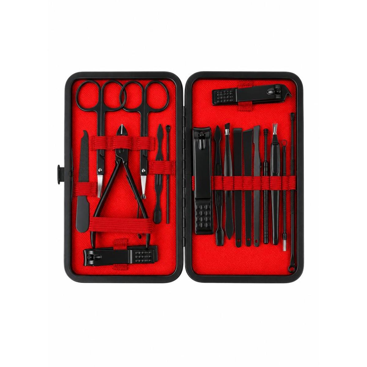 GENERICO - Kit Completo Manicura y Pedicura 18 Piezas con Estuche