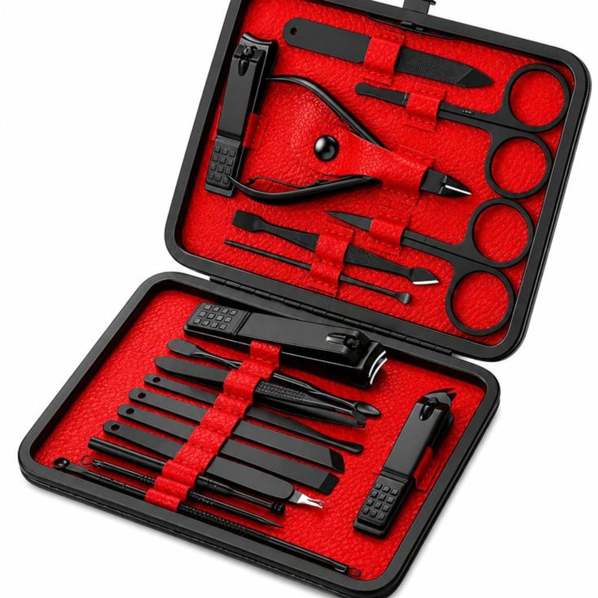 GENERICO - Kit Completo Manicura y Pedicura 18 Piezas con Estuche