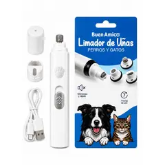 GENERICO - Cortador o lima de uñas eléctrica para mascotas