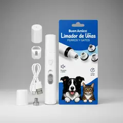 GENERICO - Cortador o lima de uñas eléctrica para mascotas