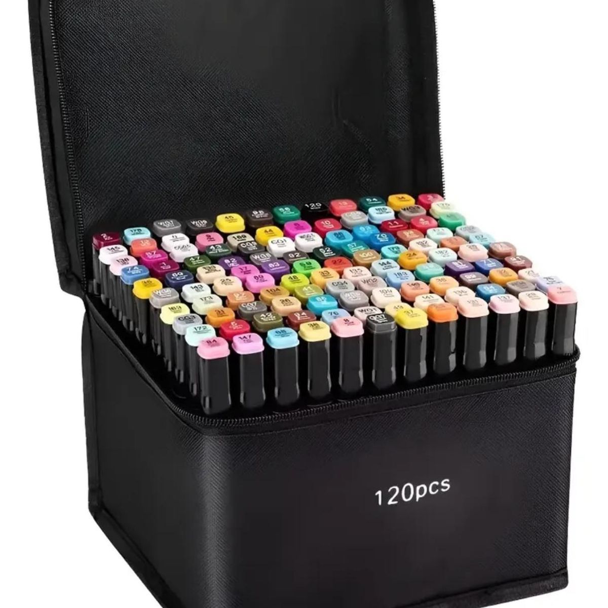 TOUCH - Set Plumones Marcadores 120 Colores Doble Punta con Estuche