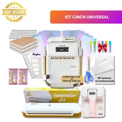 AMERICAN CRAFTS - KIT Encuadernadora UNIVERSAL CINCH + INSUMOS 01