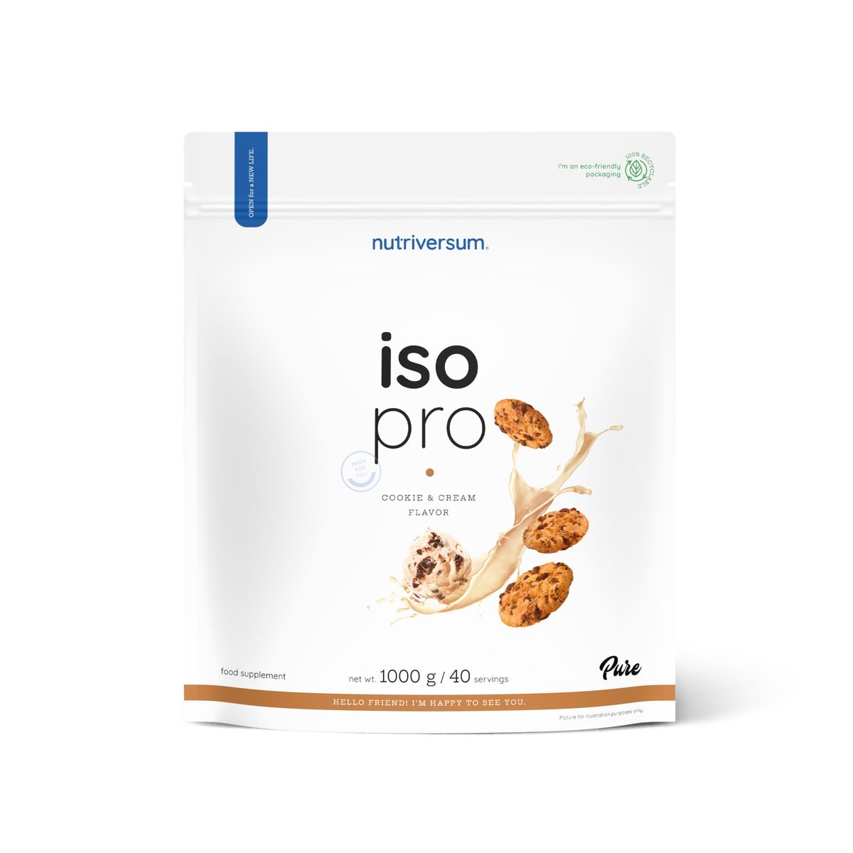 GENERICO - PROTEINA ISO PRO 1000GR 40 SERVICIOS - NUTRIVERSUM