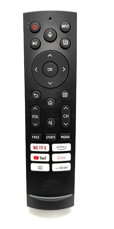 GENERICO CONTROL REMOTO PARA HISENSE SMARTV INCLUYE PILAS DGT-95C