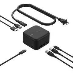 BELKIN - Base de Acoplamiento USB-C 6 en 1 130W – Hub con HDMI 4K, Ethernet, USB y Carga Rápida para Notebook