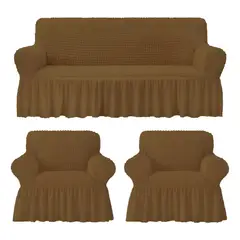 GENERICO - Cubre Sillón Turco Juego Completo 3+1+1