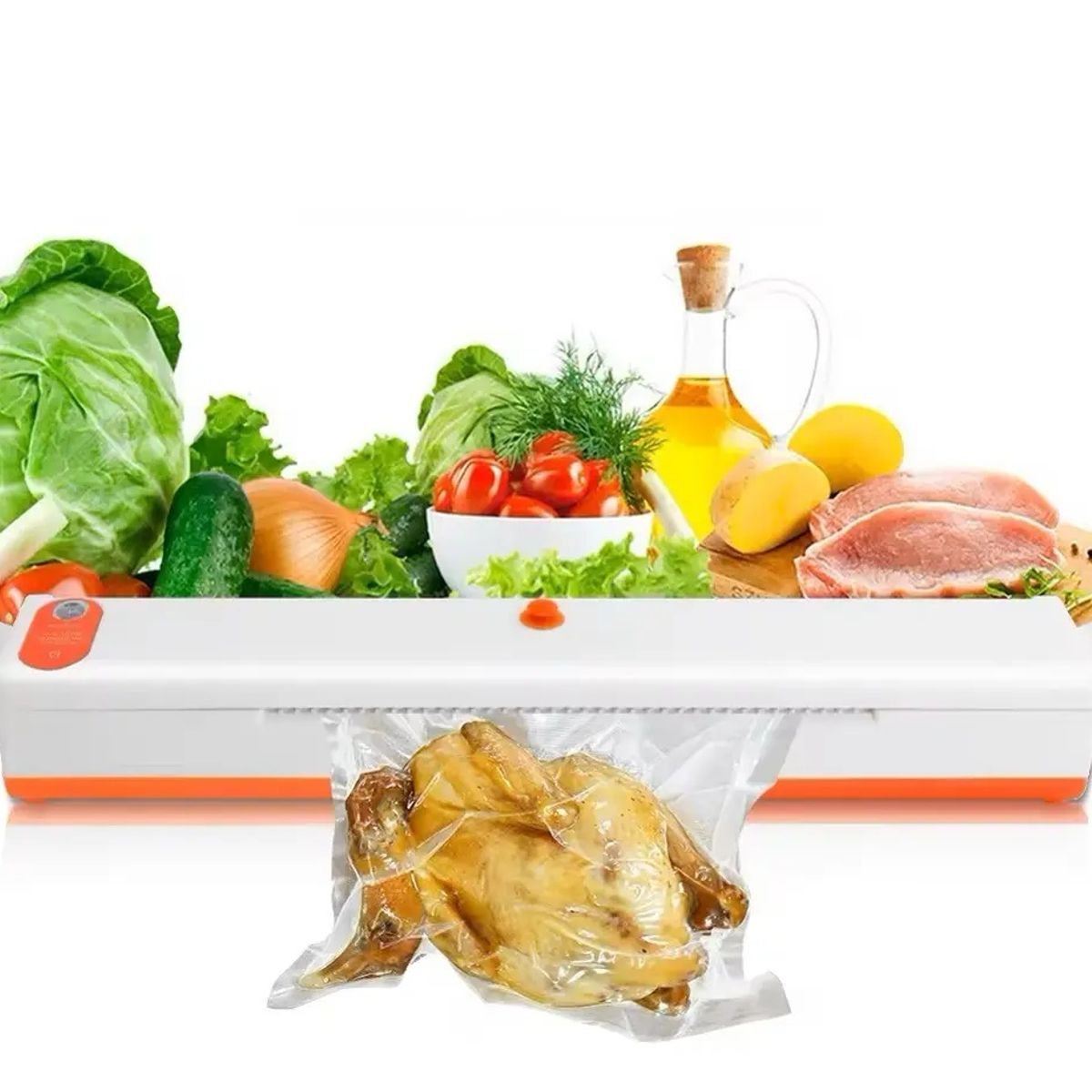 GENERICO - Selladora al Vacio de Alimentos 70w + 10 Bolsas