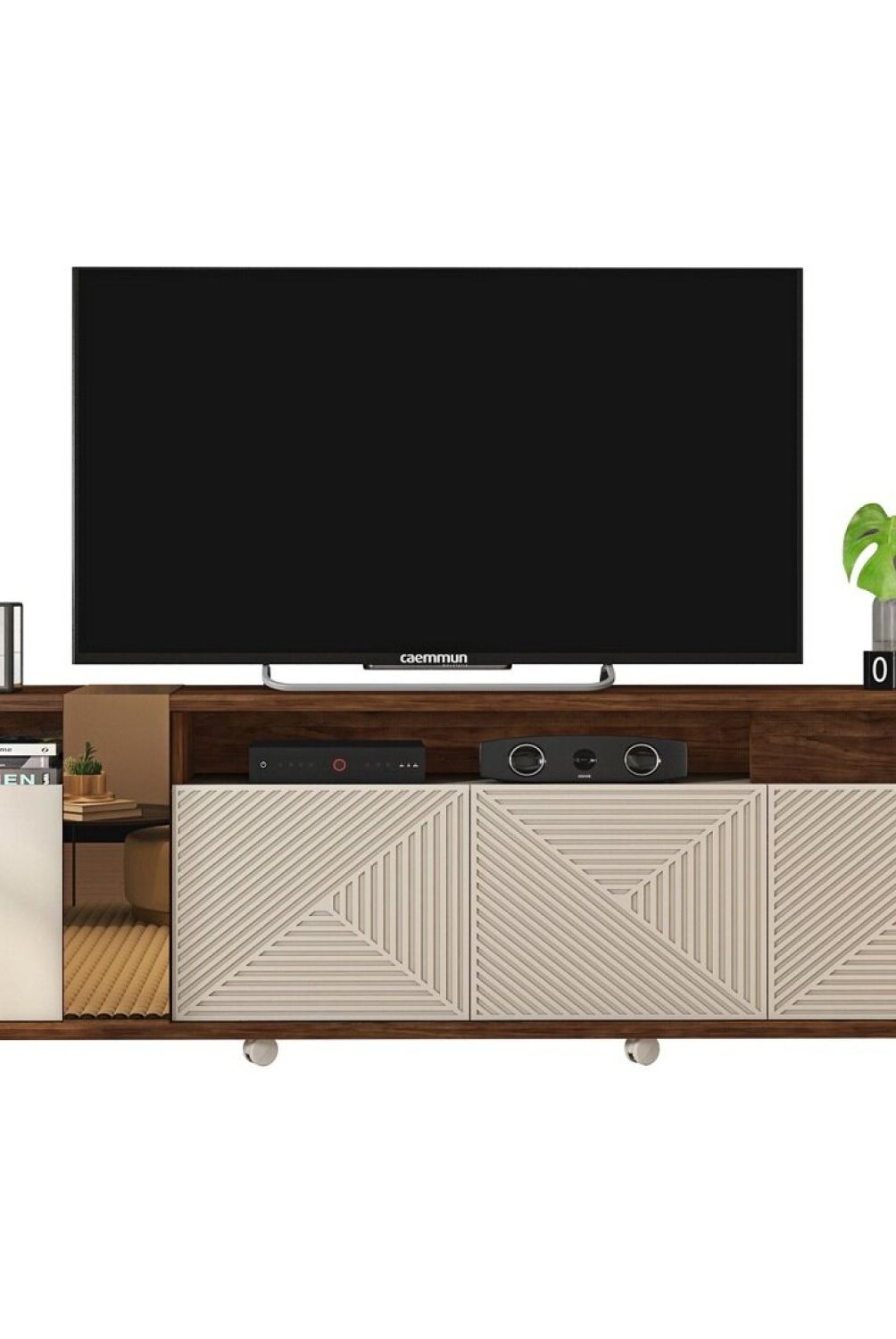ROCH LTDA - Rack Tv Columbus M-287 Chocolate-Vainila