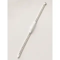 GENERICO - Pulsera Identificación Grumet Hombre Plata 925