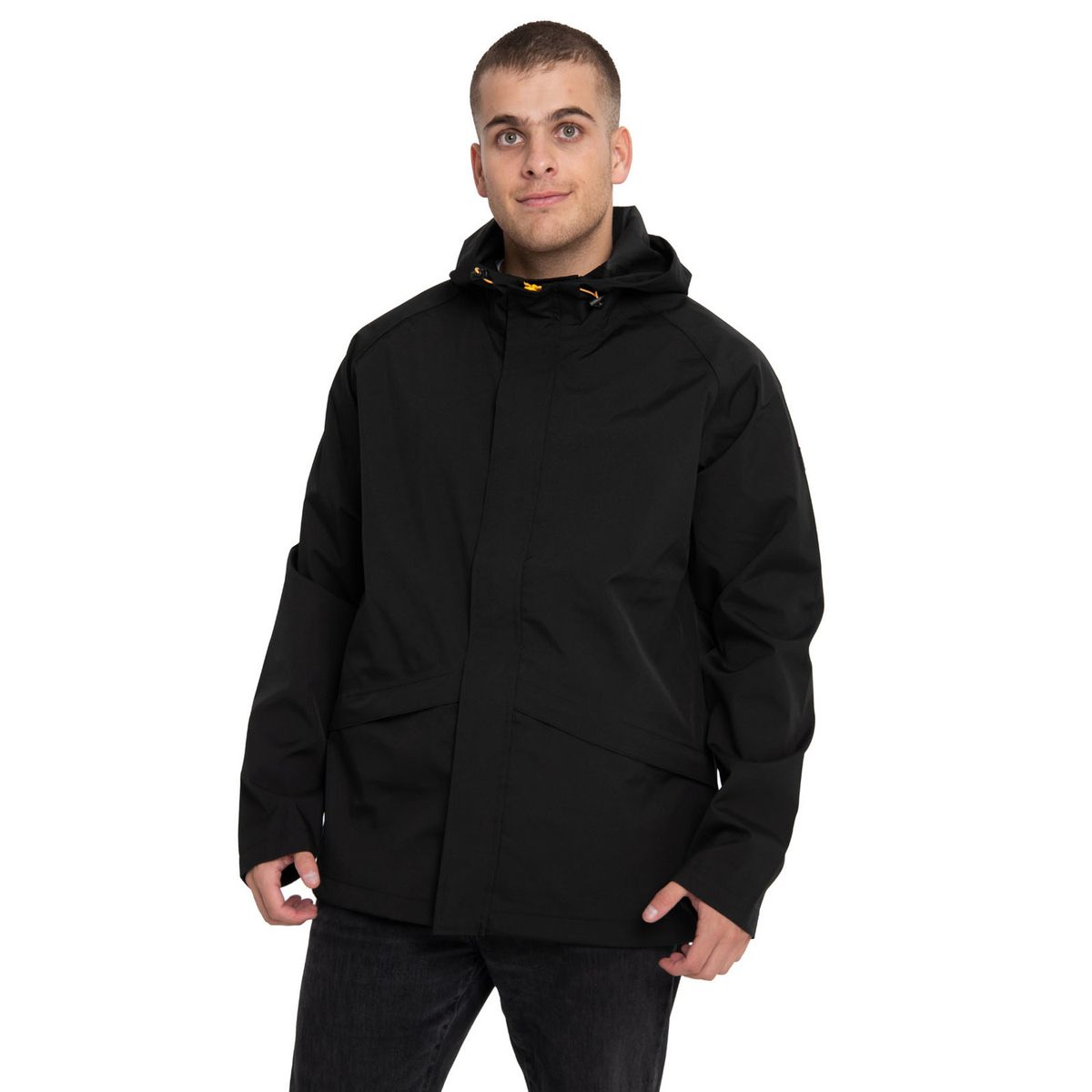 CAT - Chaqueta Impermeable Negra Hombre CAT
