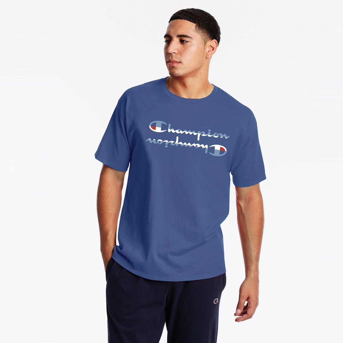 CHAMPION - Champion Polera Manga Corta Algodón Hombre