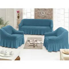 GENERICO - Cubre Sillón Turco Juego Completo 3+1+1