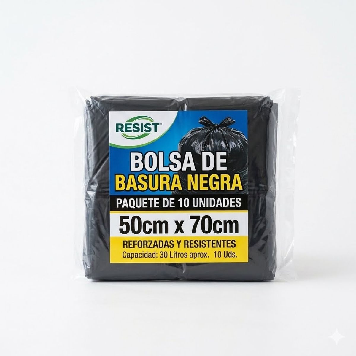 GENERICO - BOLSA DE BASURA  50X70X30 MICRAS PAQ X10 UNID