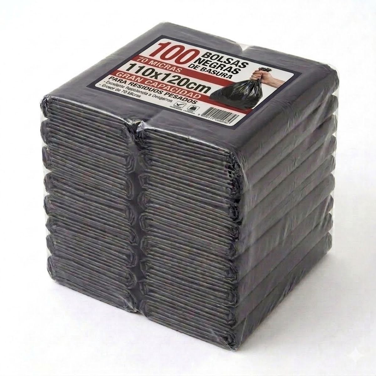 GENERICO - BOLSA DE BASURA 110X120X70 MICRAS SACO X 100 UN
