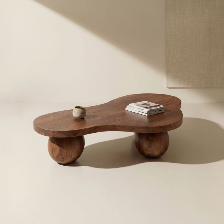 Mesa de centro de madera con forma de Sphere
