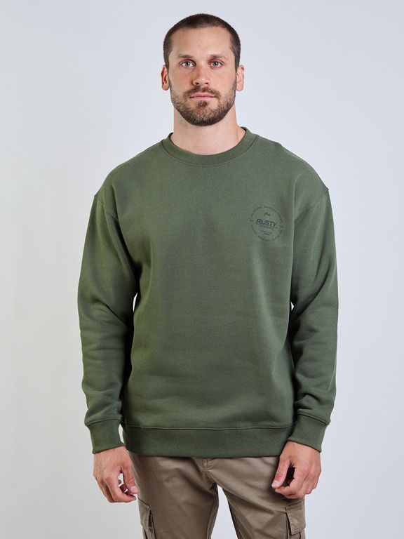 Poleron CR Seal Our Kind Crew Verde Hombre · Verde