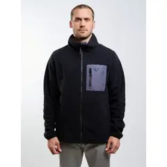 RUSTY - Poleron Polar Stonebat Negro Hombre