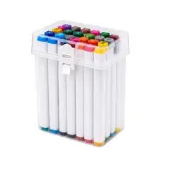 OEM - Set 24 Marcadores Destacadores Doble Punta 24 Colores