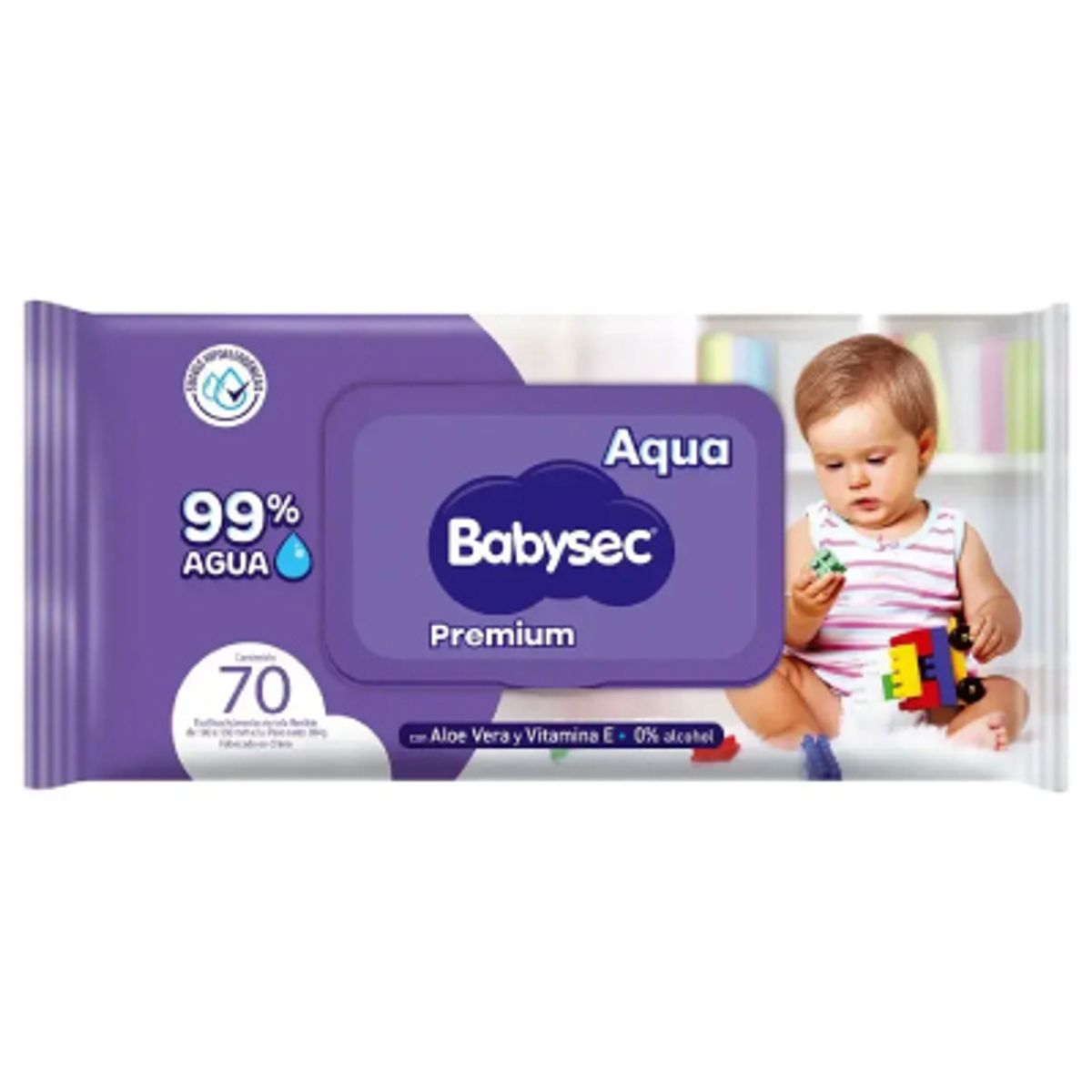 BABYSEC - Toallas Húmedas Babysec Premium 70 Unidades