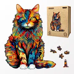 GENERICO - Rompecabezas De Madera Puzzle Premium Gato