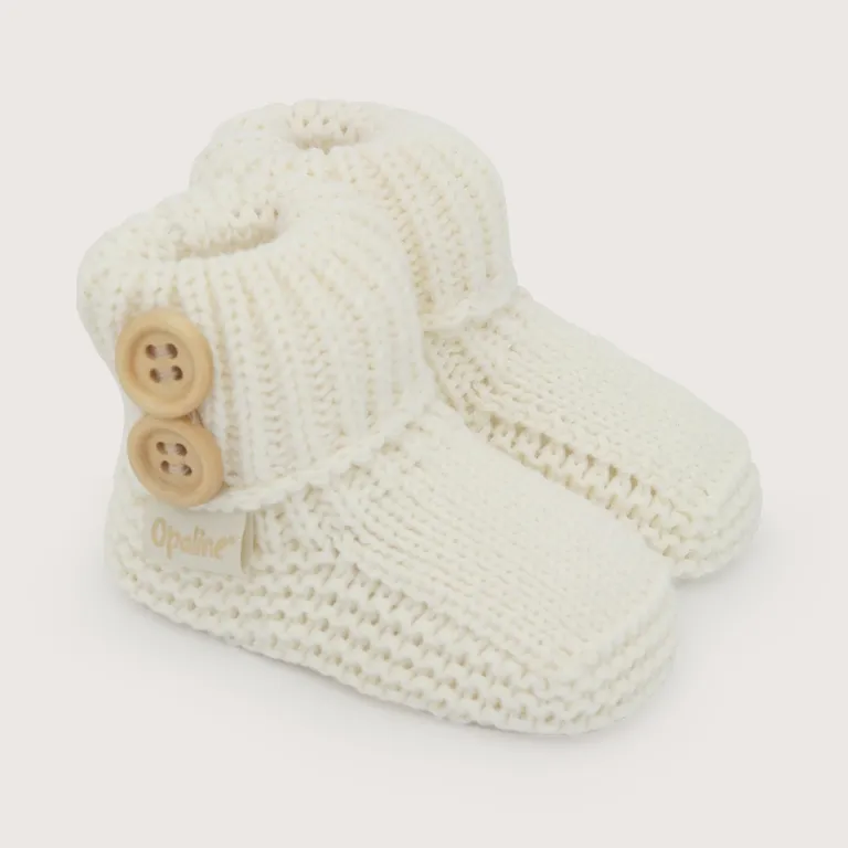 Pantufla Bebé Unisex Blanca