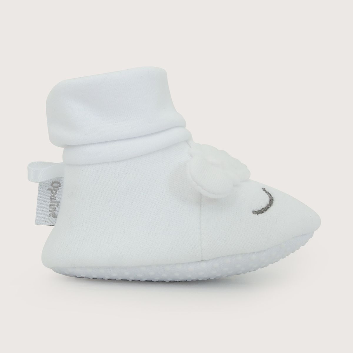 OPALINE - Pantufla Bebé Unisex Oveja Blanco