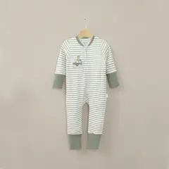 OPALINE - Pijama Rayado Verde Infant Niño