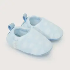 OPALINE - Pantufla Bebe Niño Nubes Celeste