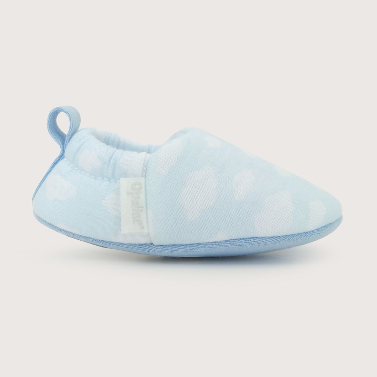 OPALINE - Pantufla Bebe Niño Nubes Celeste