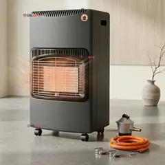 LINE - Calefactor A Gas Licuado 5kg A 15kg Plegable Interior Exterior Con Accesorios