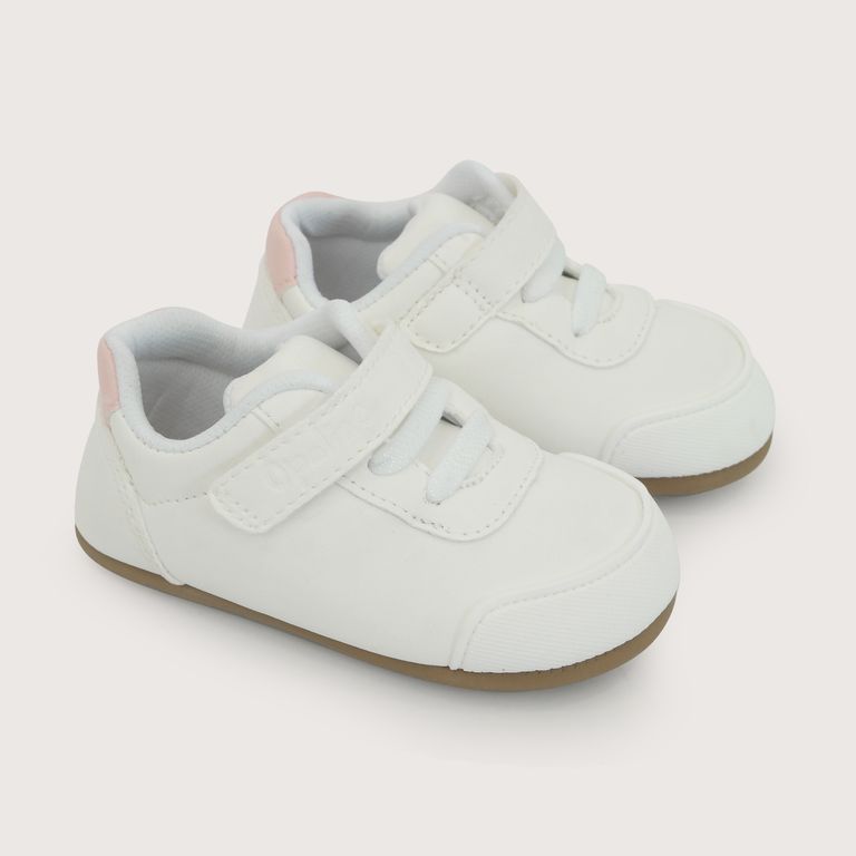 Zapatilla Niña Primeros Pasos Suela Flexible Blanca