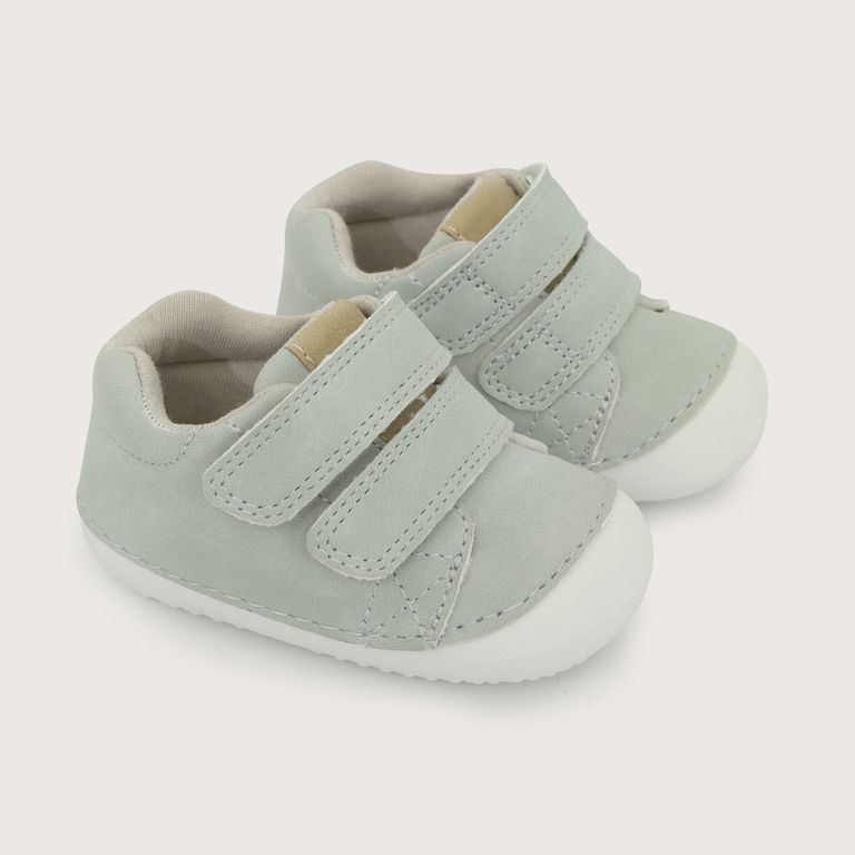 Zapatilla Bebé Niño Gateador Gris