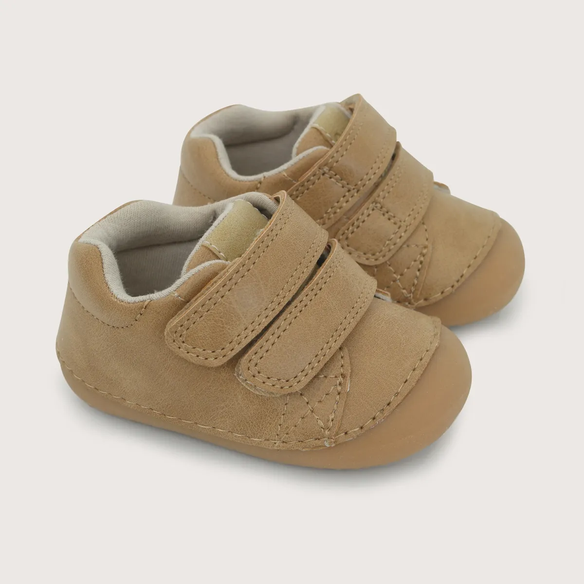 OPALINE - Zapatilla Bebé Niño Gateador Camel